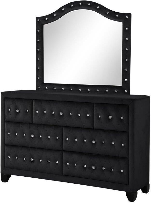 Sophia Velvet/Wood Regular Bedroom Set