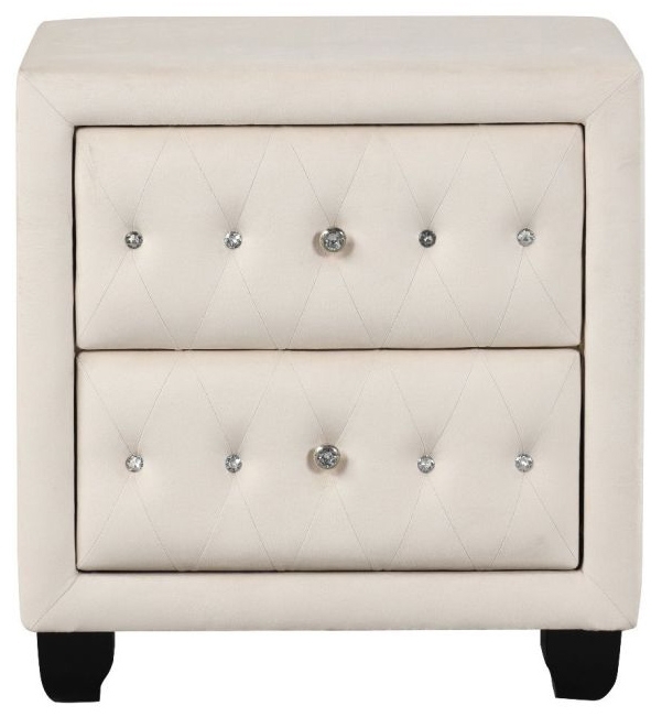 Maya Velvet/Wood Regular Bedroom Set
