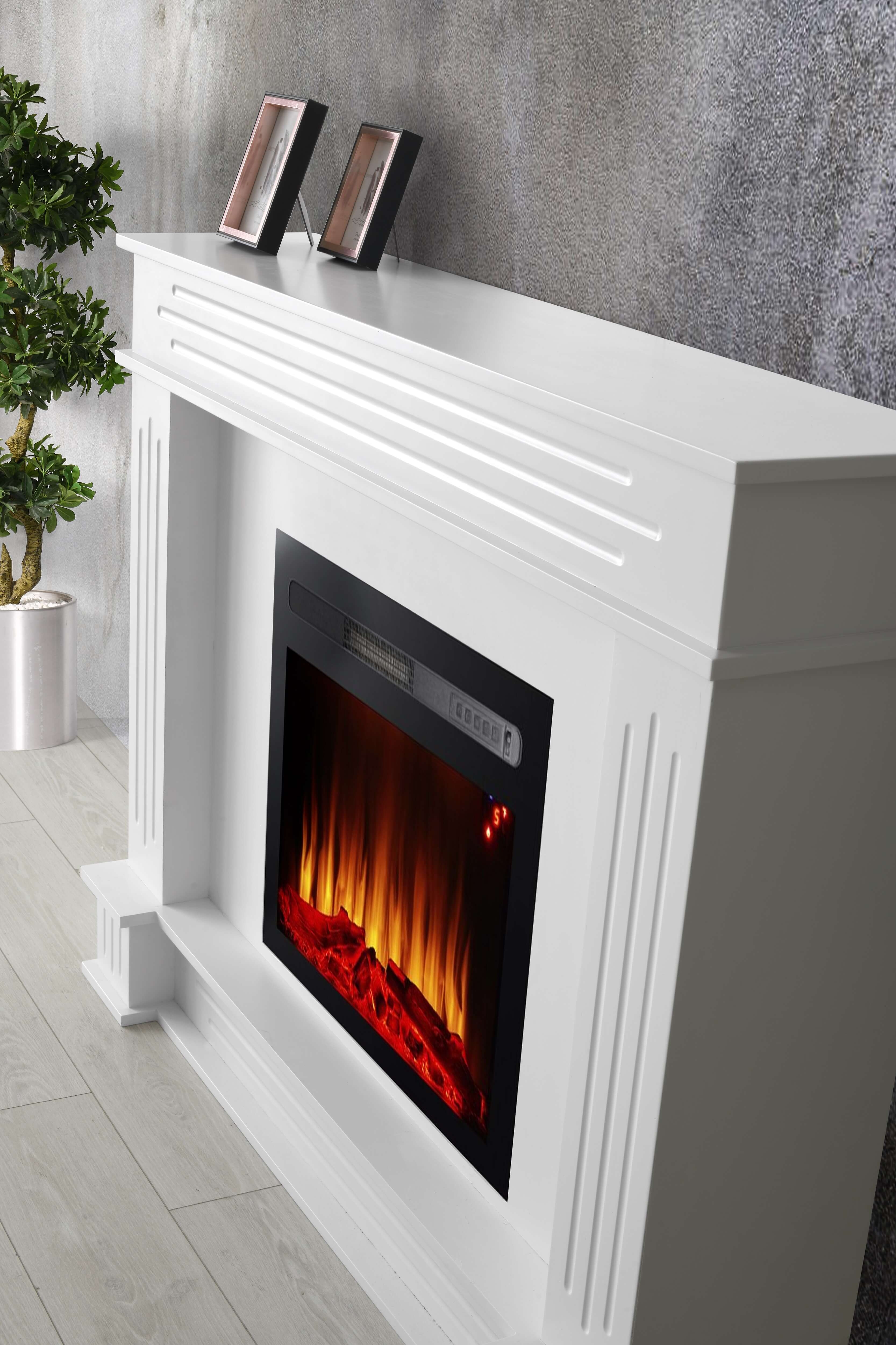 SM Sophia Traditional Mantle w/Log Fireplace