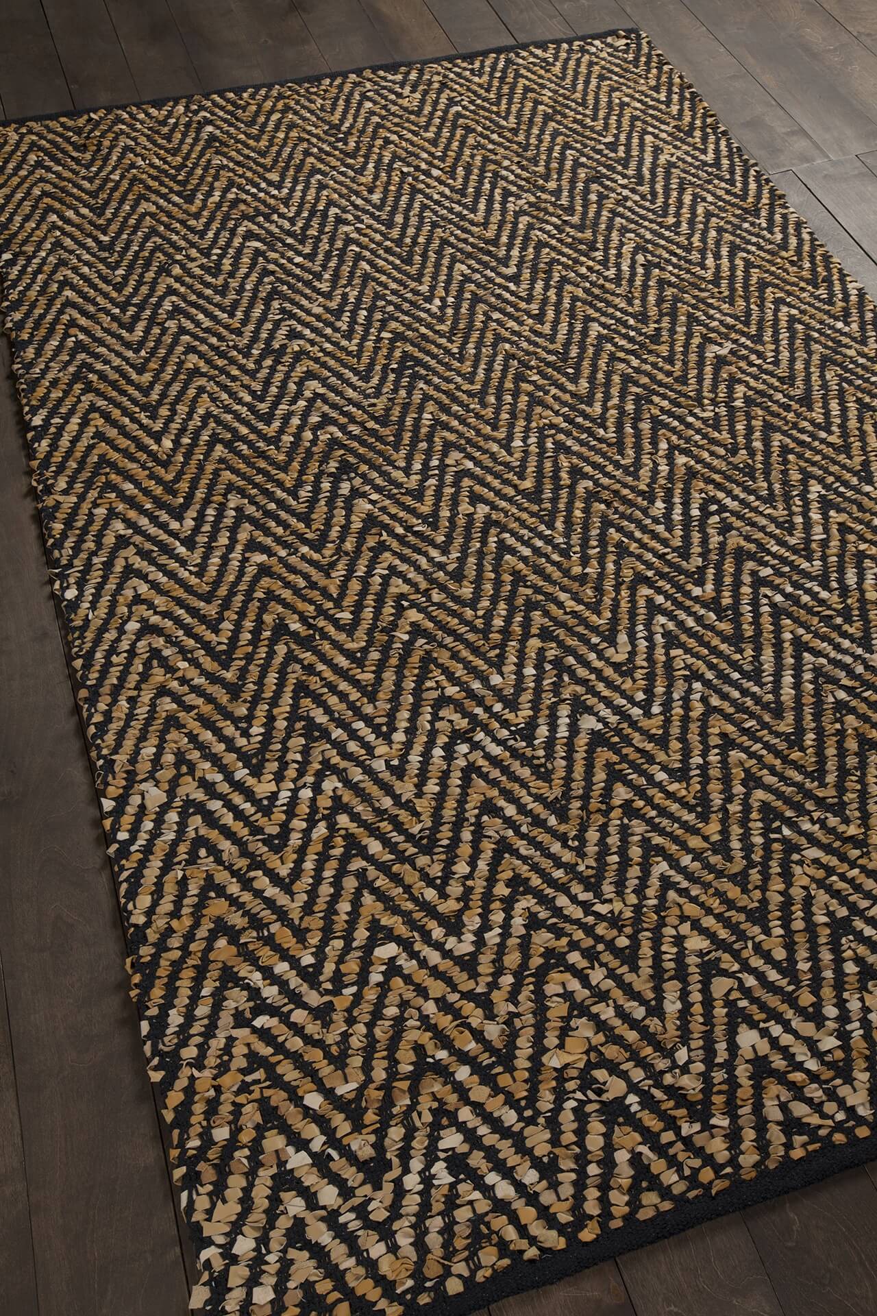 Sora Leather Rectangular Handmade Rug, 7'9" x 10'6"