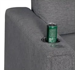 SP260 Fabric Convertible Sectional Sofa Sleeper L-Shaped