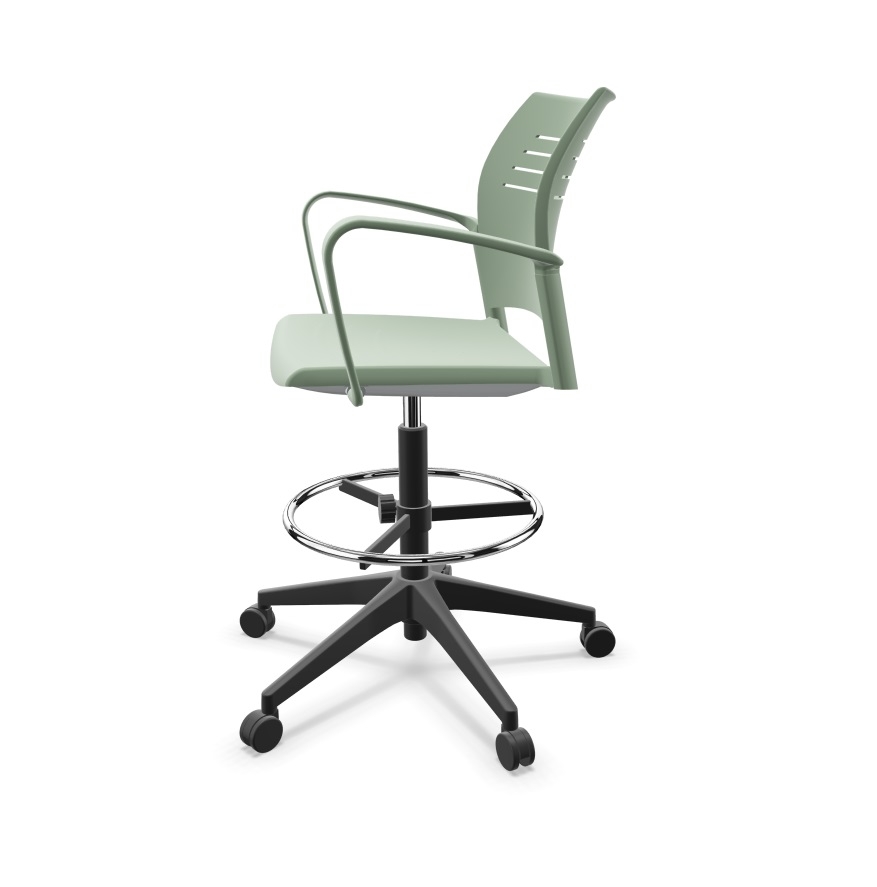 Spacio Polypropylene Gaslift Swivel Office Draughtman Armchair
