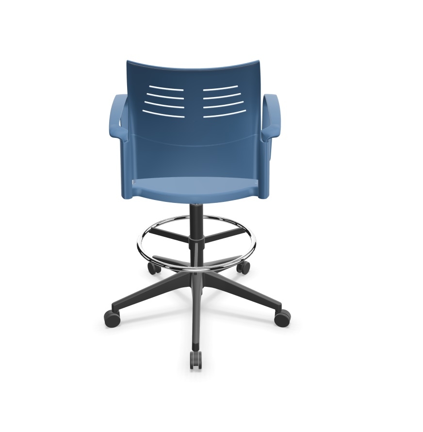 Spacio Polypropylene Gaslift Swivel Office Draughtman Armchair