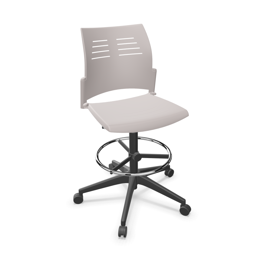 Spacio Polypropylene Gaslift Swivel Office Draughtman Chair