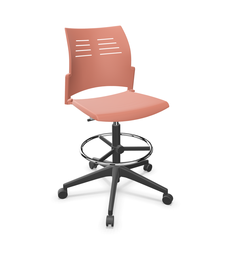 Spacio Polypropylene Gaslift Swivel Office Draughtman Chair