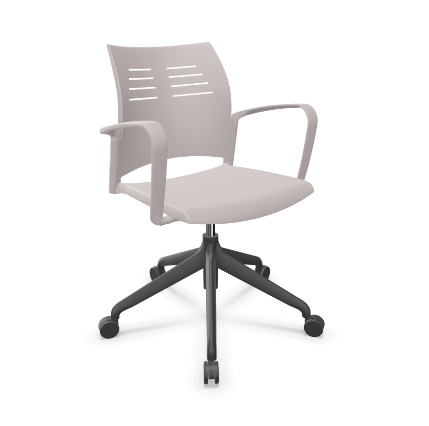 Spacio Polypropylene Gaslift Office Armchair w/5 Spoke Base