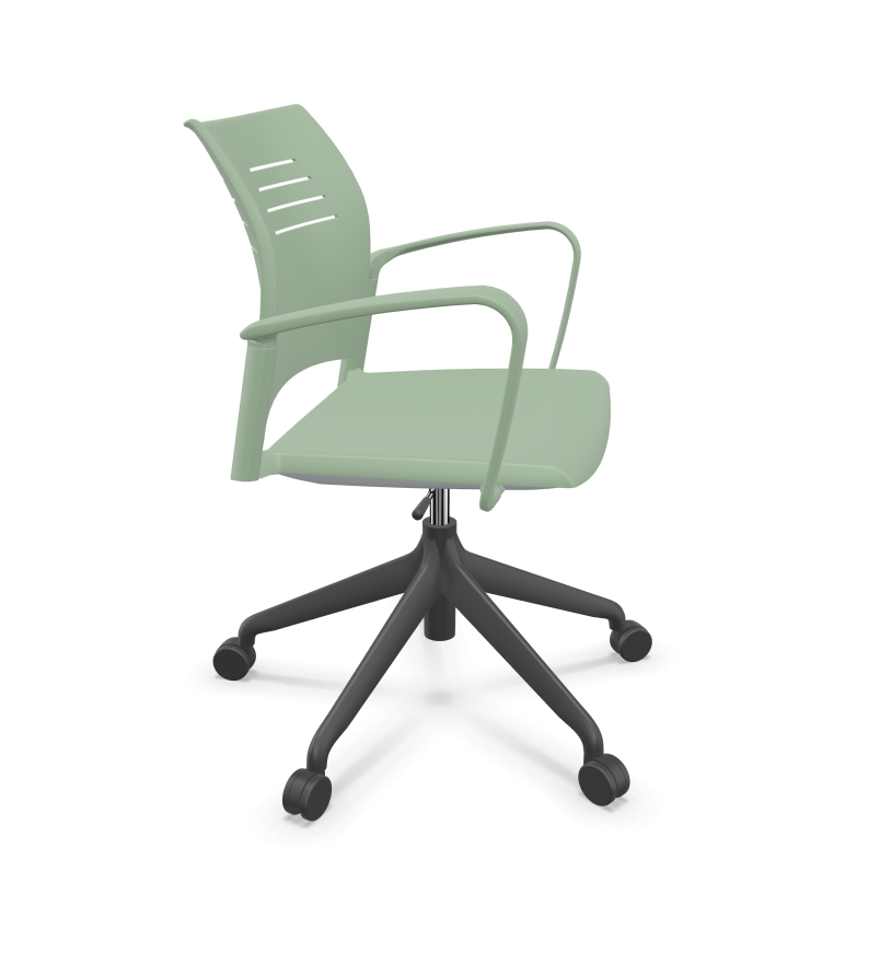 Spacio Polypropylene Gaslift Office Armchair w/5 Spoke Base