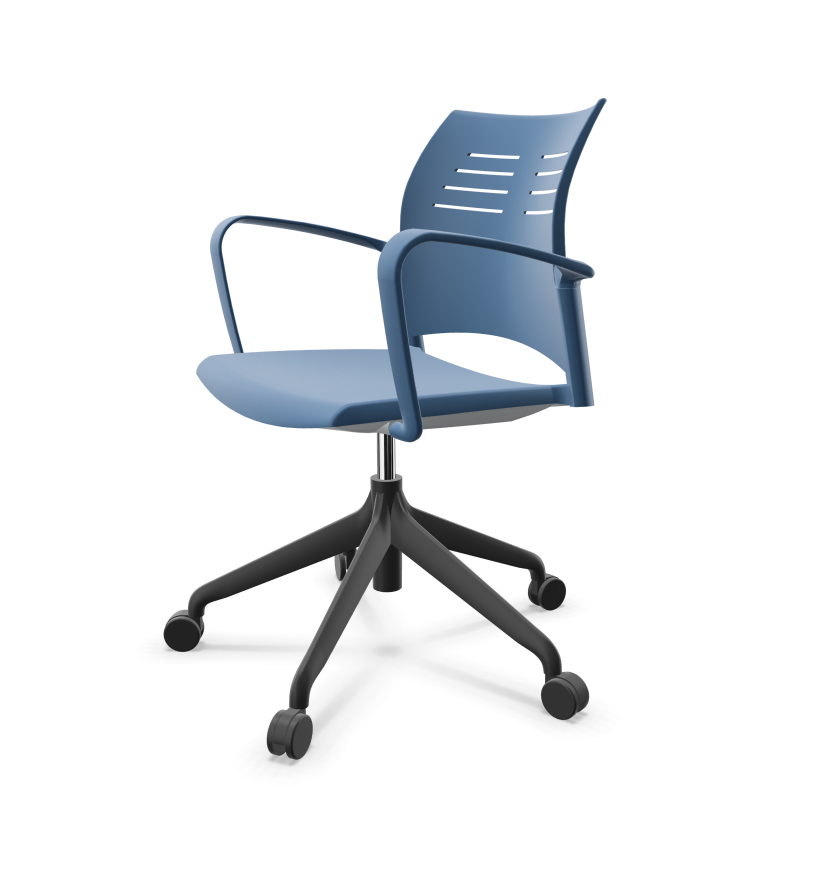 Spacio Polypropylene Gaslift Office Armchair w/5 Spoke Base