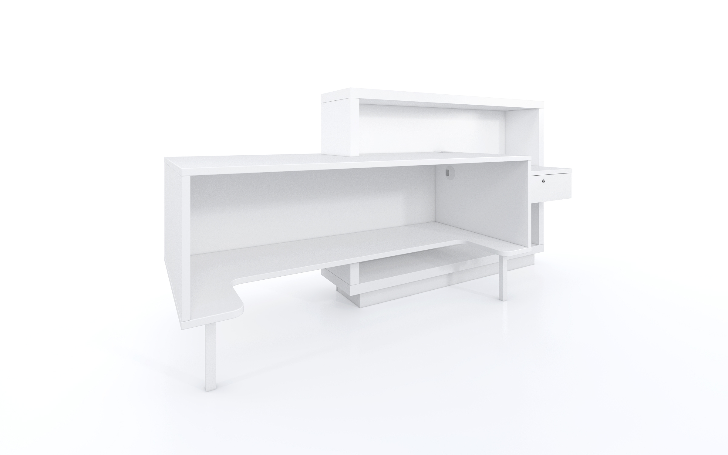 FORO Reception Desk, Right Facing Counter, ADA Compliance