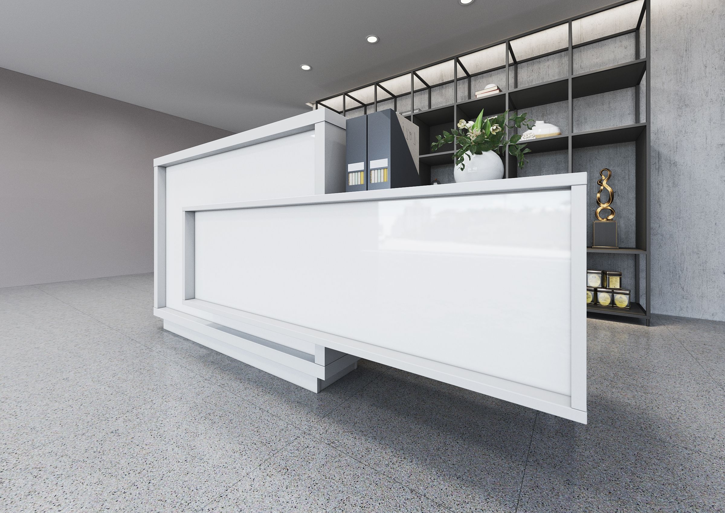 FORO Reception Desk, Right Facing Counter, ADA Compliance