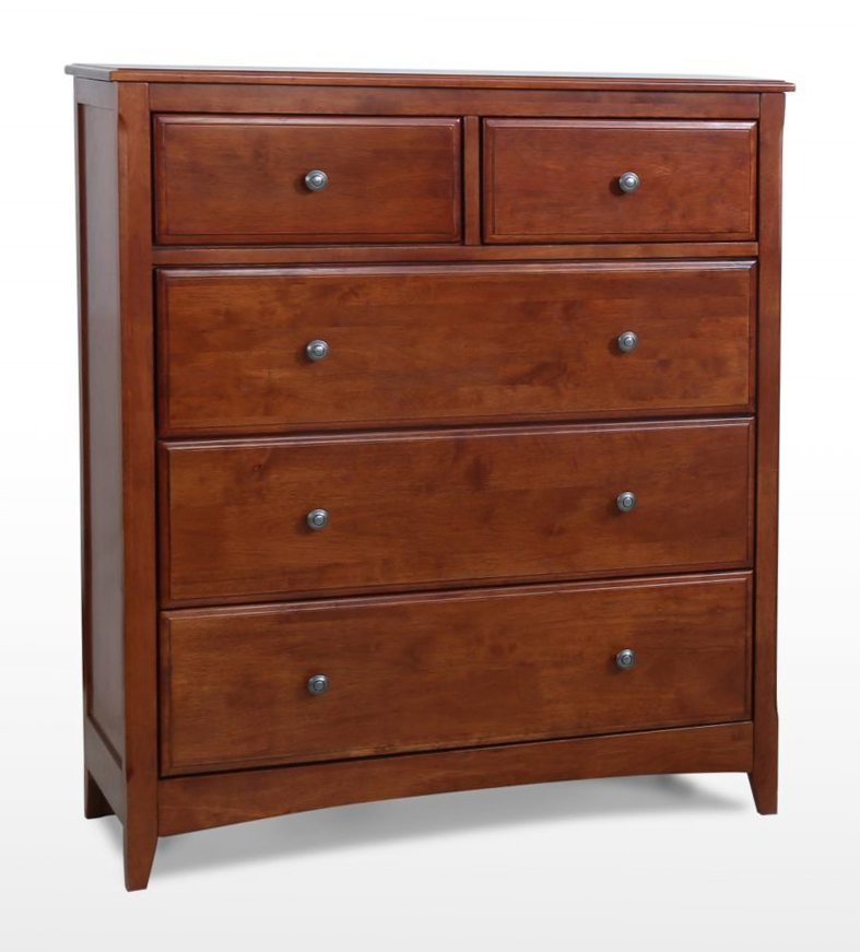 Secrets 2 Wood Cherry Chest with 5 Drawers