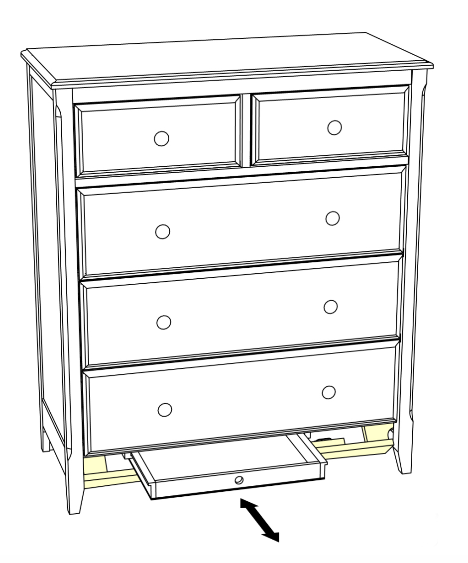 Night & Day Secrets 2 Wood with 5 Drawers