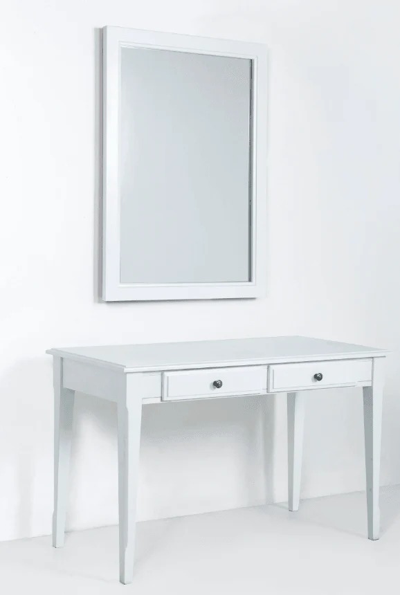 Secrets Rectangular Wood Desk w/2 Drawers