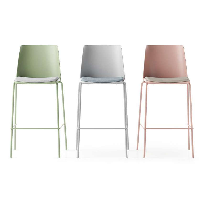 POLYTONE-L Plastic High Chair, 4-Leg Base