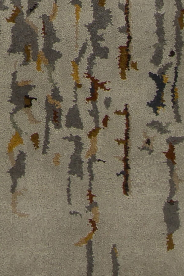 Spring Wool Rectangular Handmade Rug, 5' x 7'6"