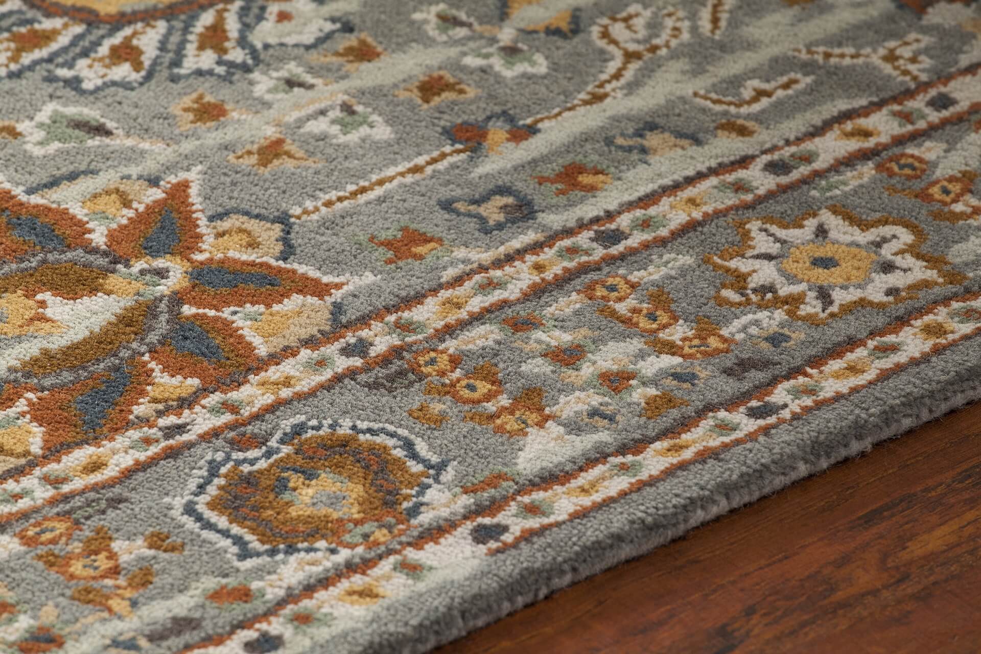 Spring Wool Rectangular Handmade Rug