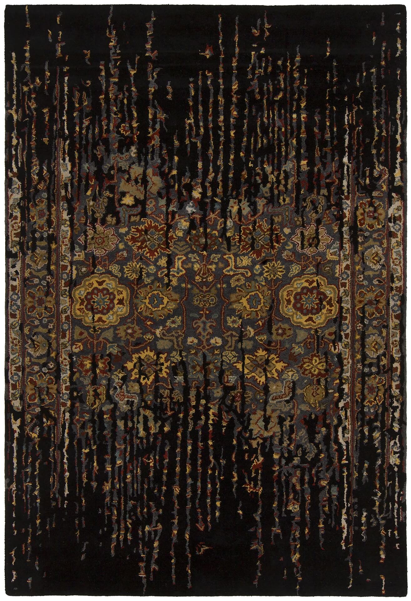 Spring Wool Rectangular Handmade Rug