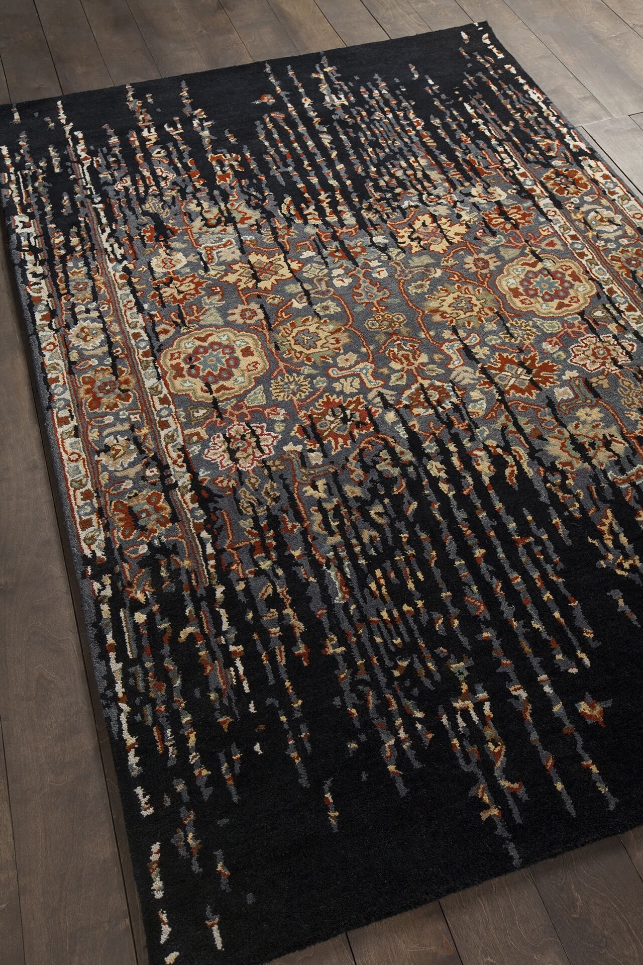 Spring Wool Rectangular Handmade Rug, 7'9" x 10'6"
