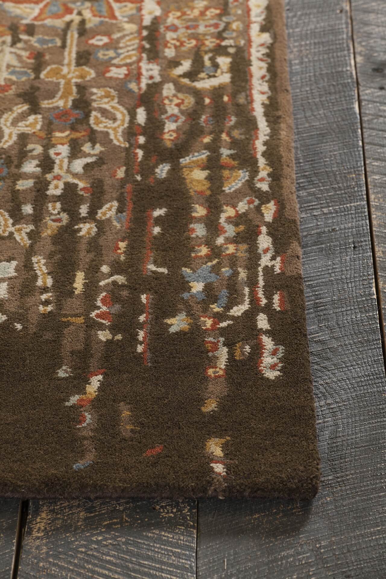 Spring Wool Rectangular Handmade Rug, 7'9" x 10'6"