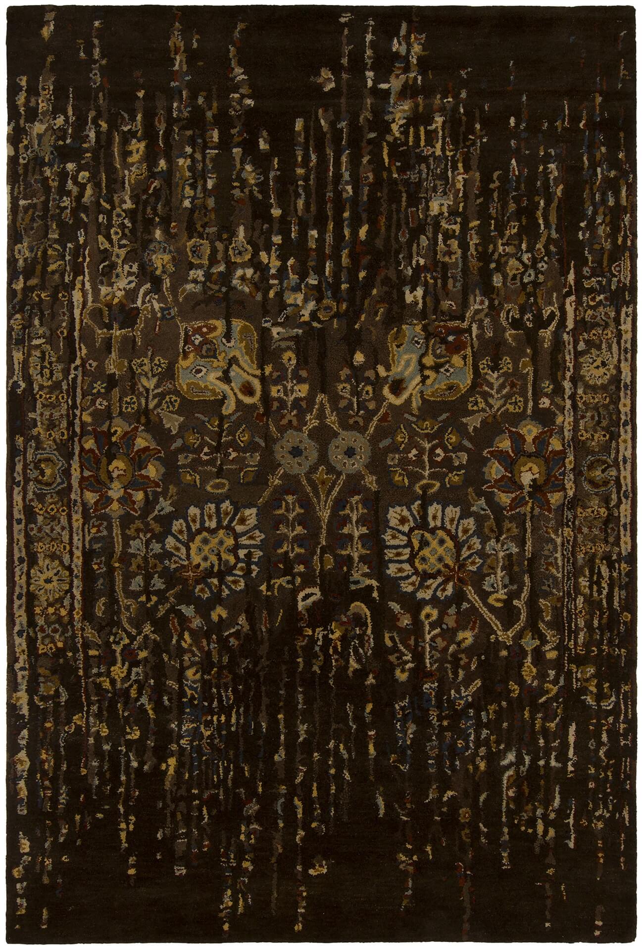 Spring Wool Rectangular Handmade Rug