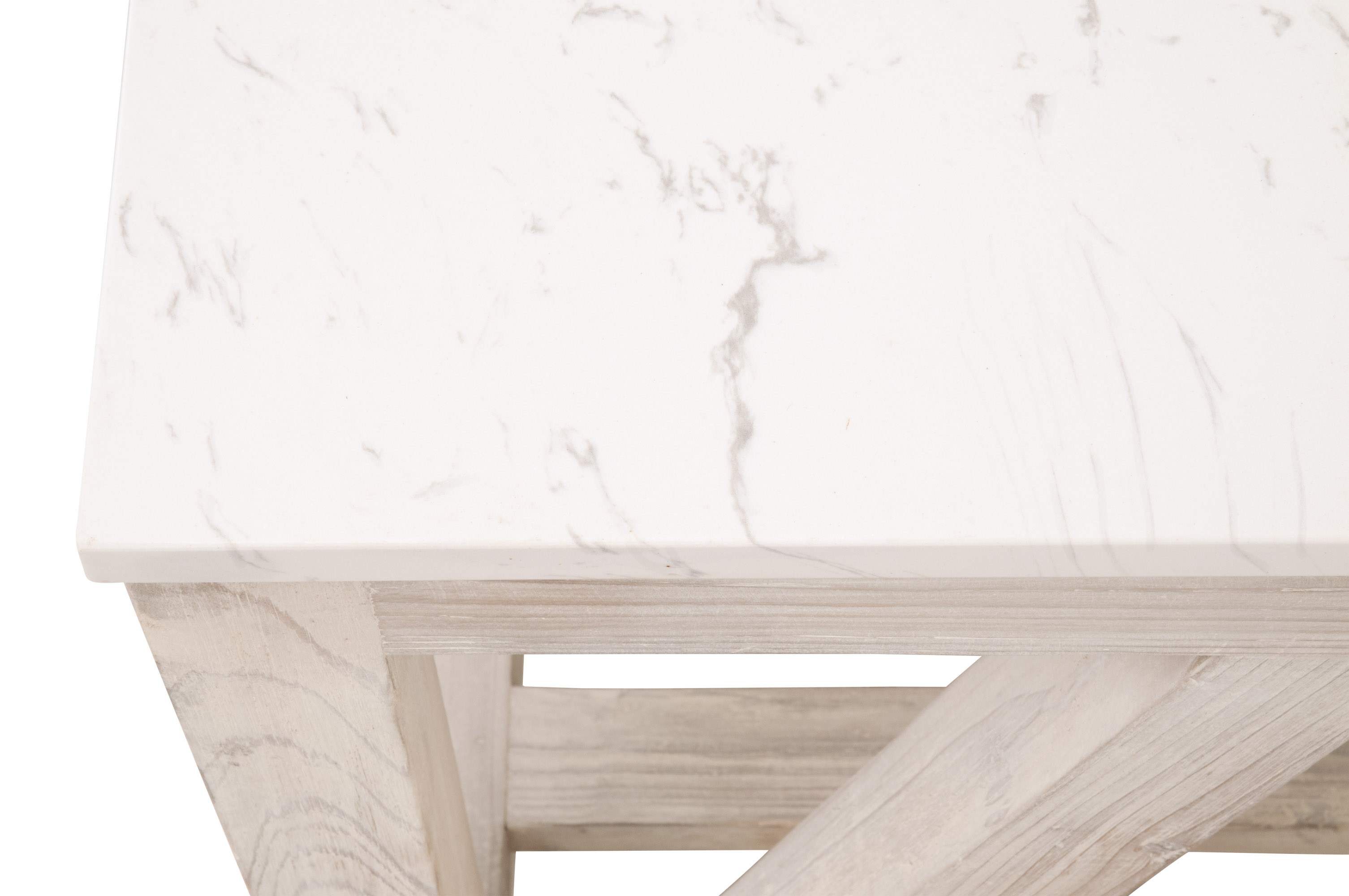 Spruce Quartz/Wood End Table