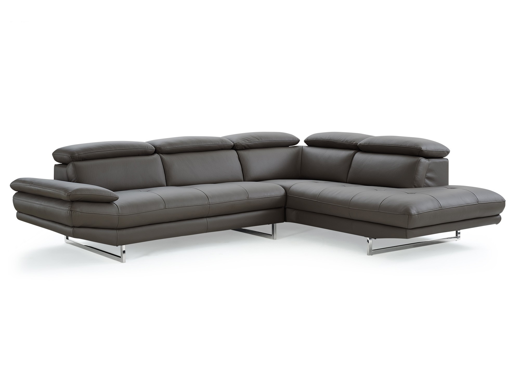 Pandora Top Grain Italian Leather Sectional