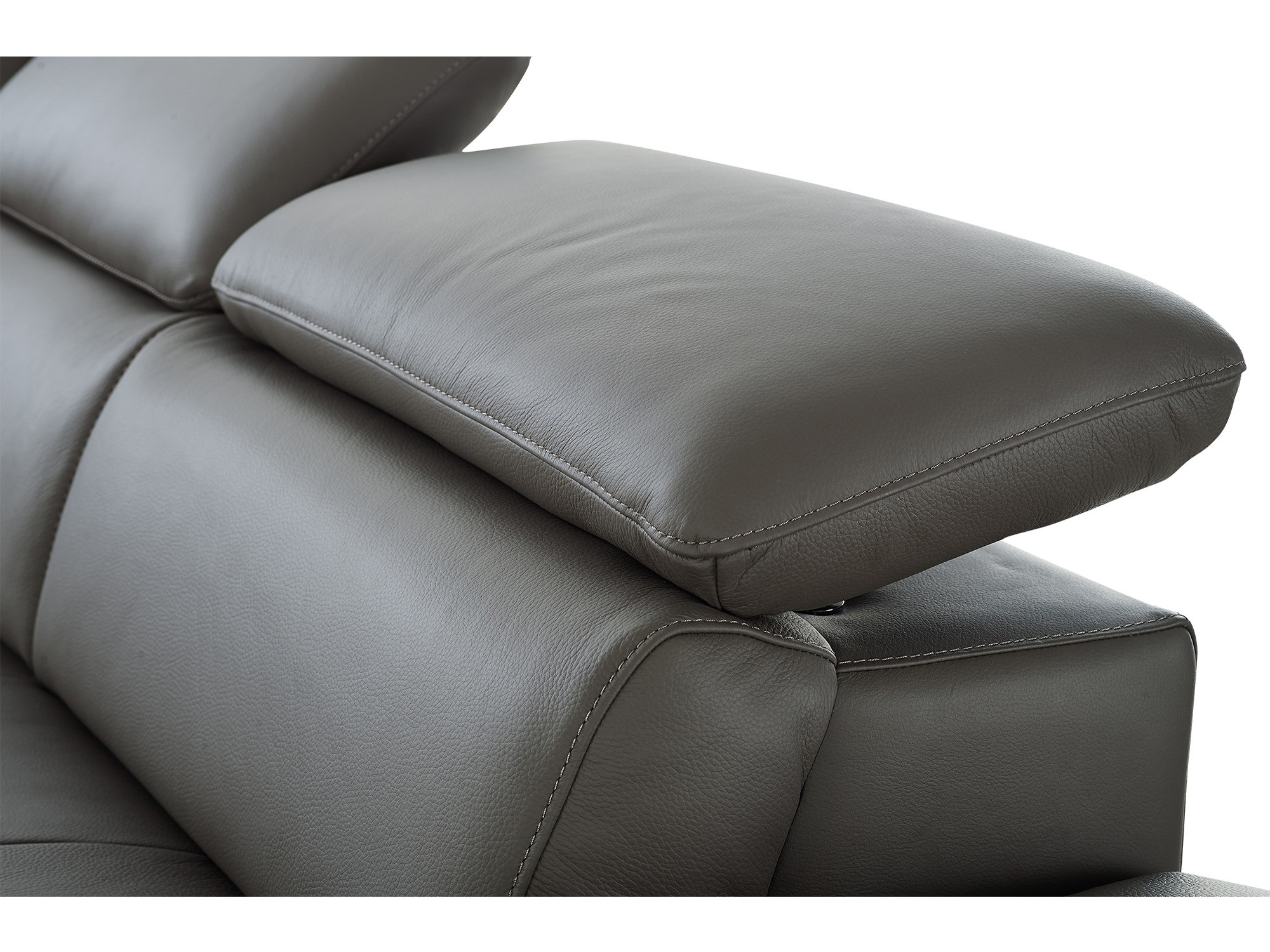 Pandora Top Grain Italian Leather Sectional