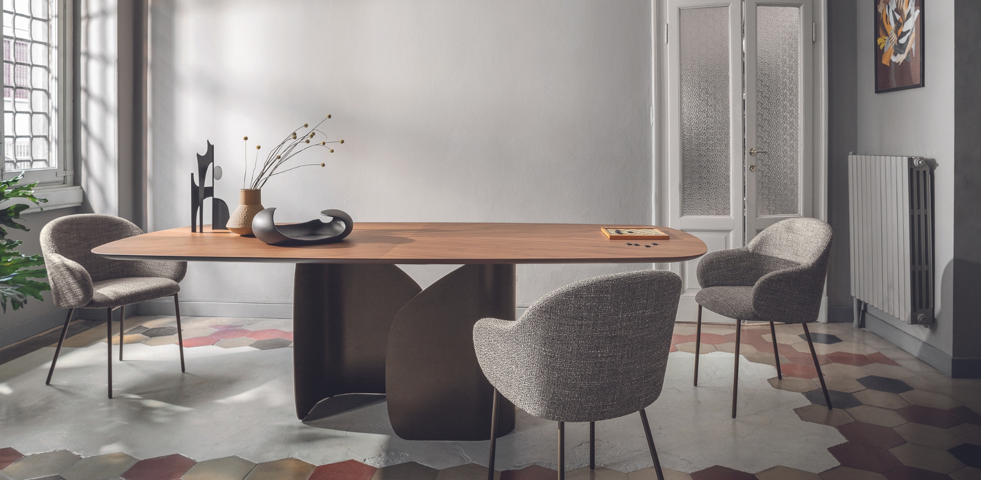 Holly Fab Fabric/Metal Customizable Dining Armchair