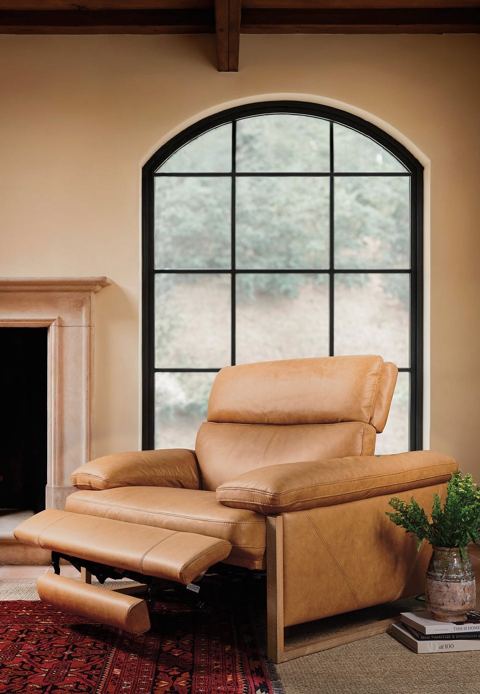 Jericho Leather Power Recliner with Power Headrest