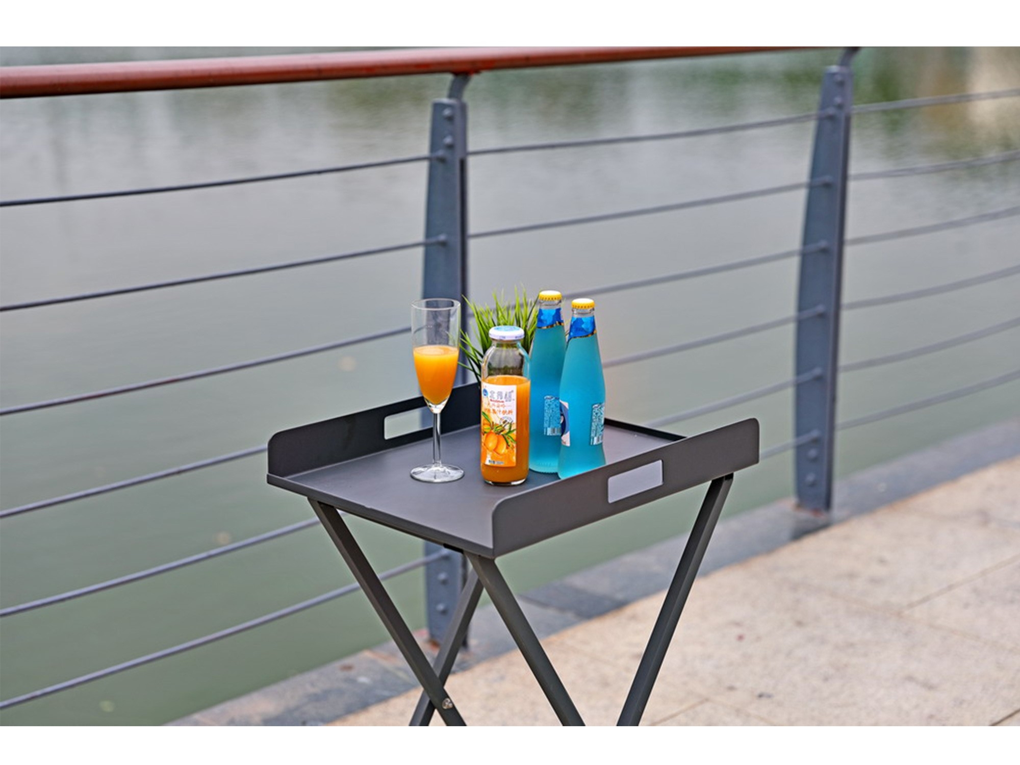 Kai Outdoor Aluminum Side Table