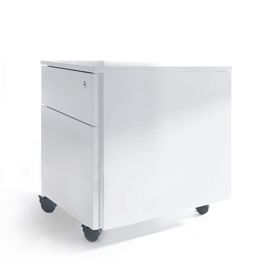 Standard Office Lockable Mobile Pedestal w/File Drawer & Pencil Tray