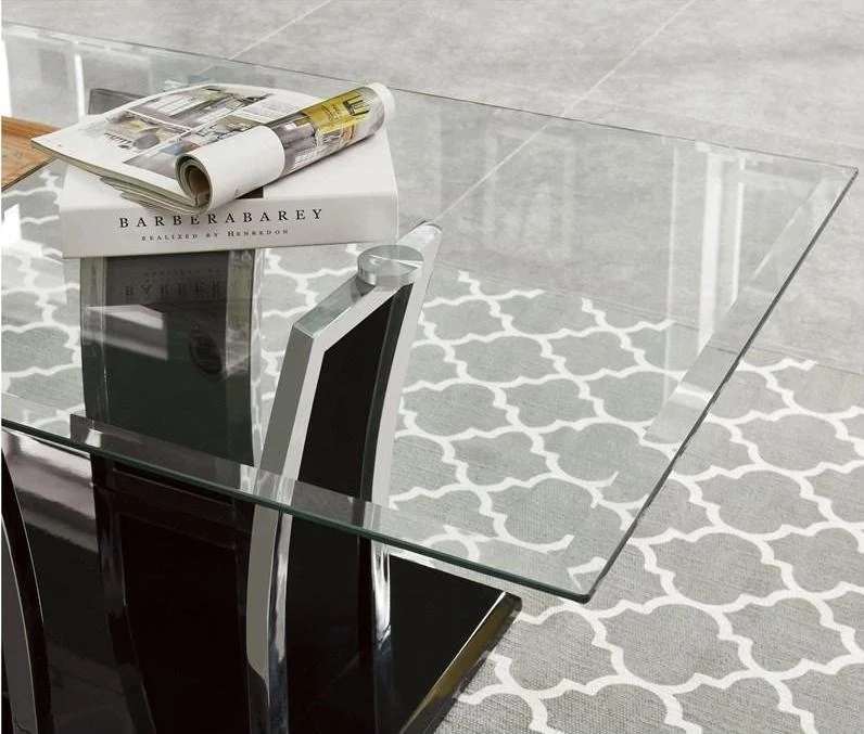 Staten Glass/Metal Coffee Table Set