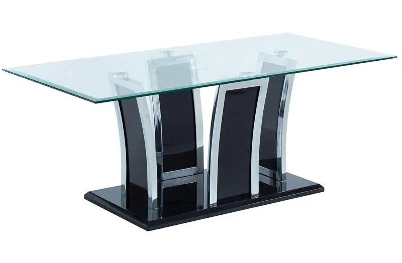 Staten Glass/Metal Coffee Table