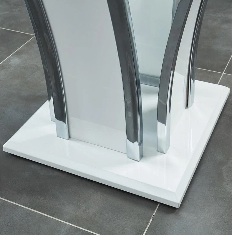 Staten Glass/Metal End Table