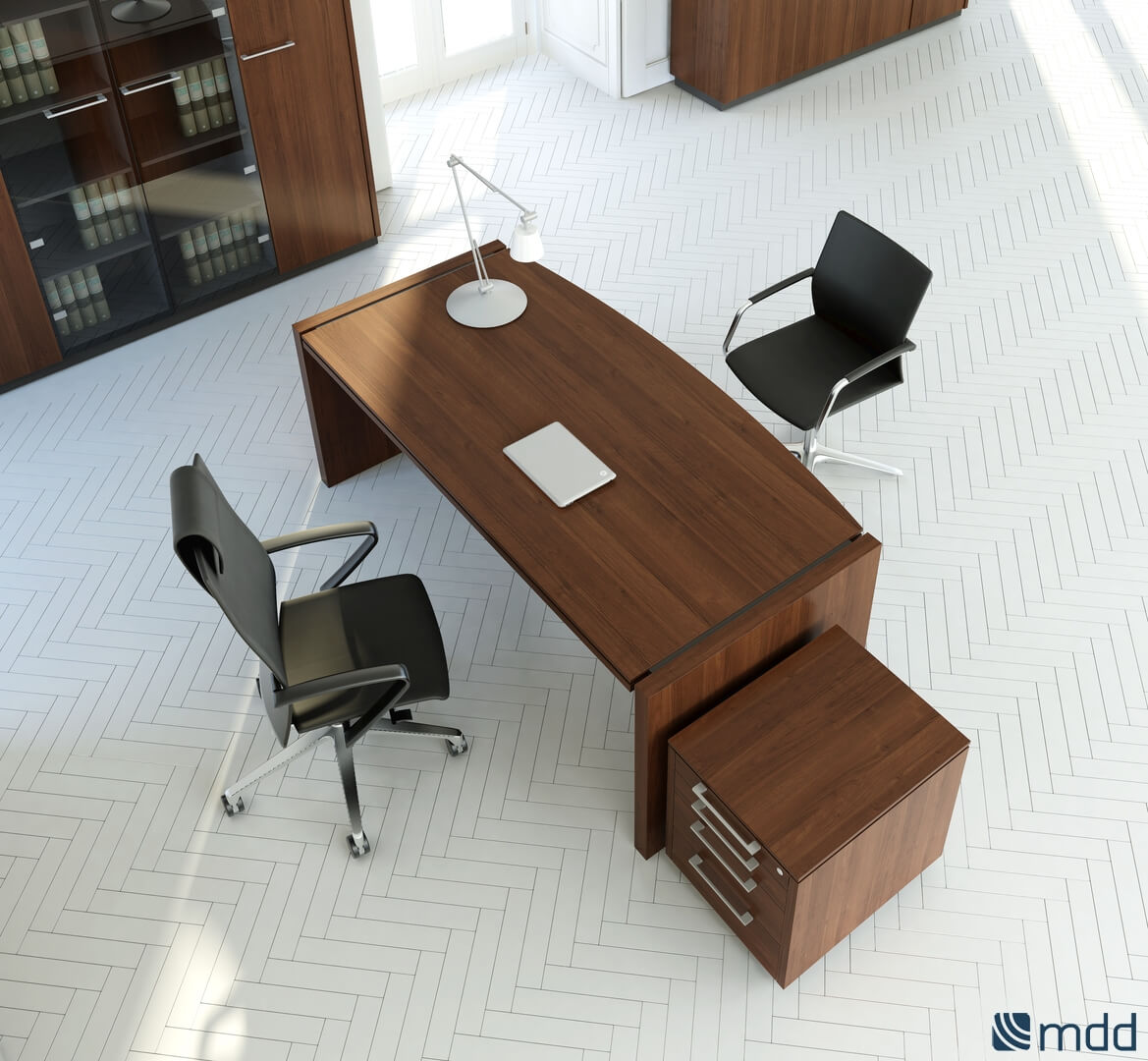 MDD Office Furniture Status Straight Executive Desk