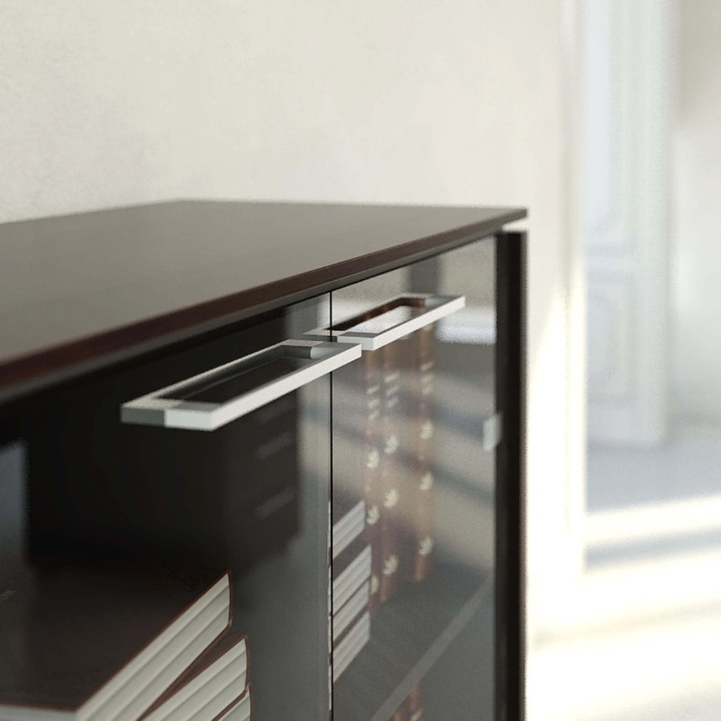 Status Office Cabinet w/Glass Doors & Shelves