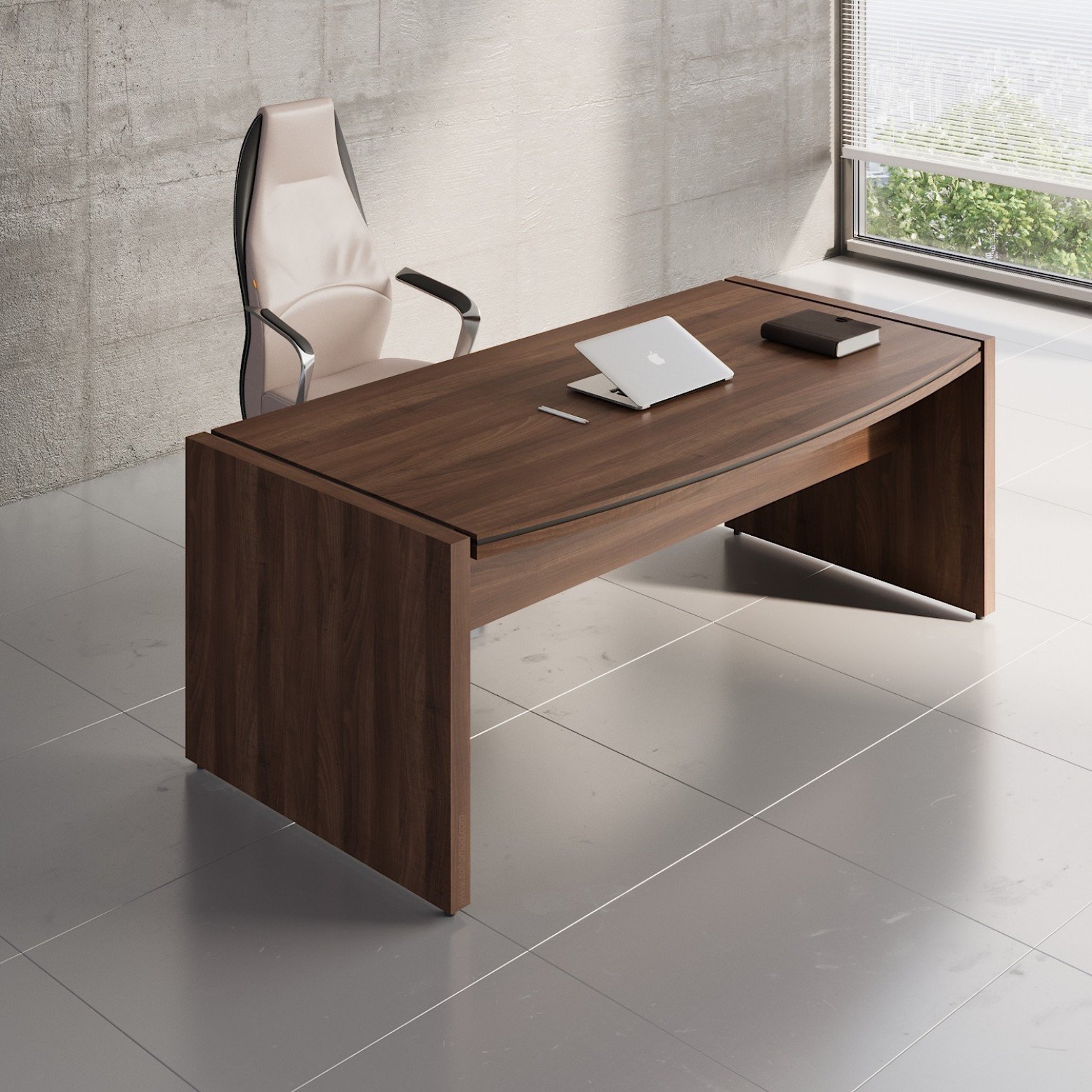 Status Straight Executive Desk, Composition 1