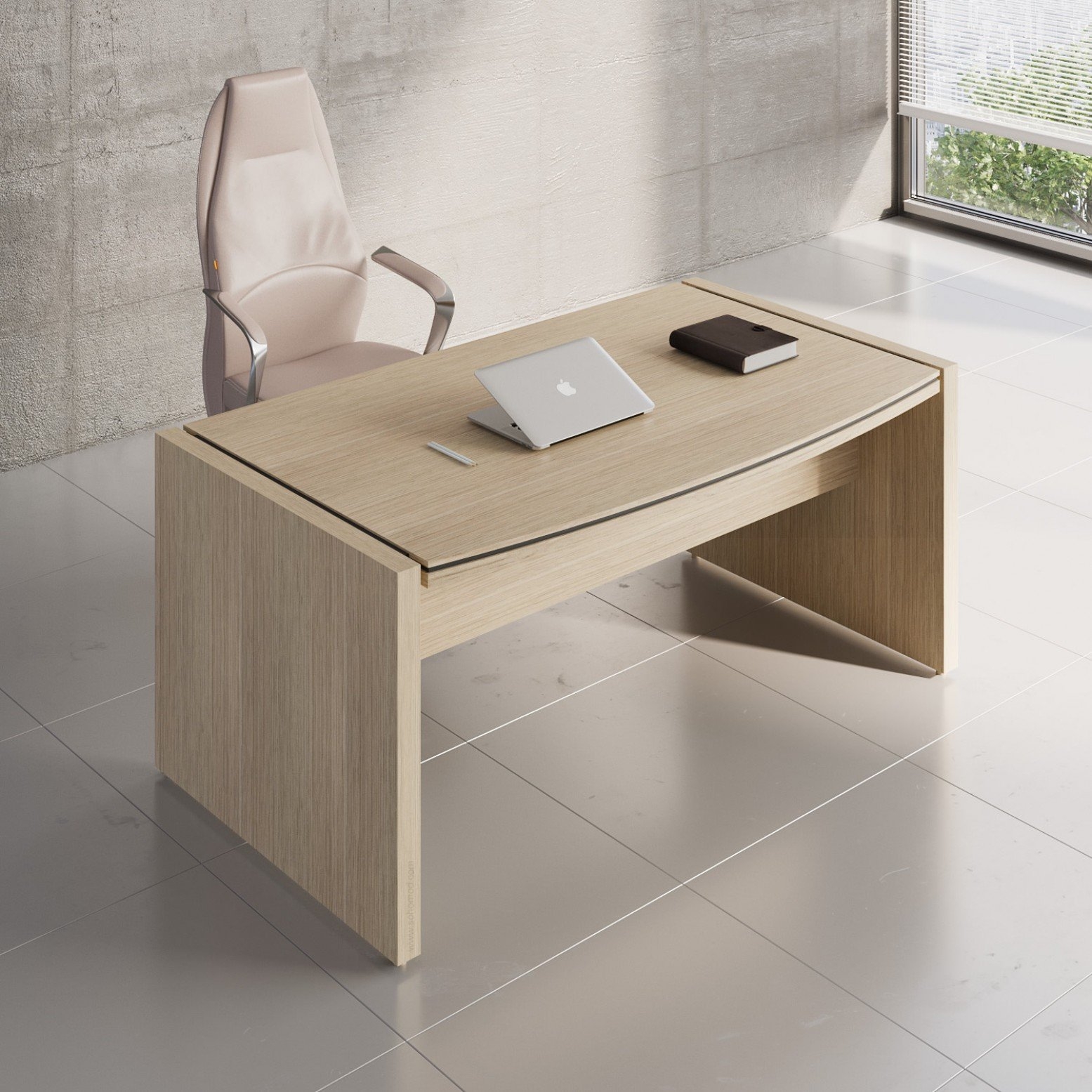 Status Straight Executive Desk, Composition 1
