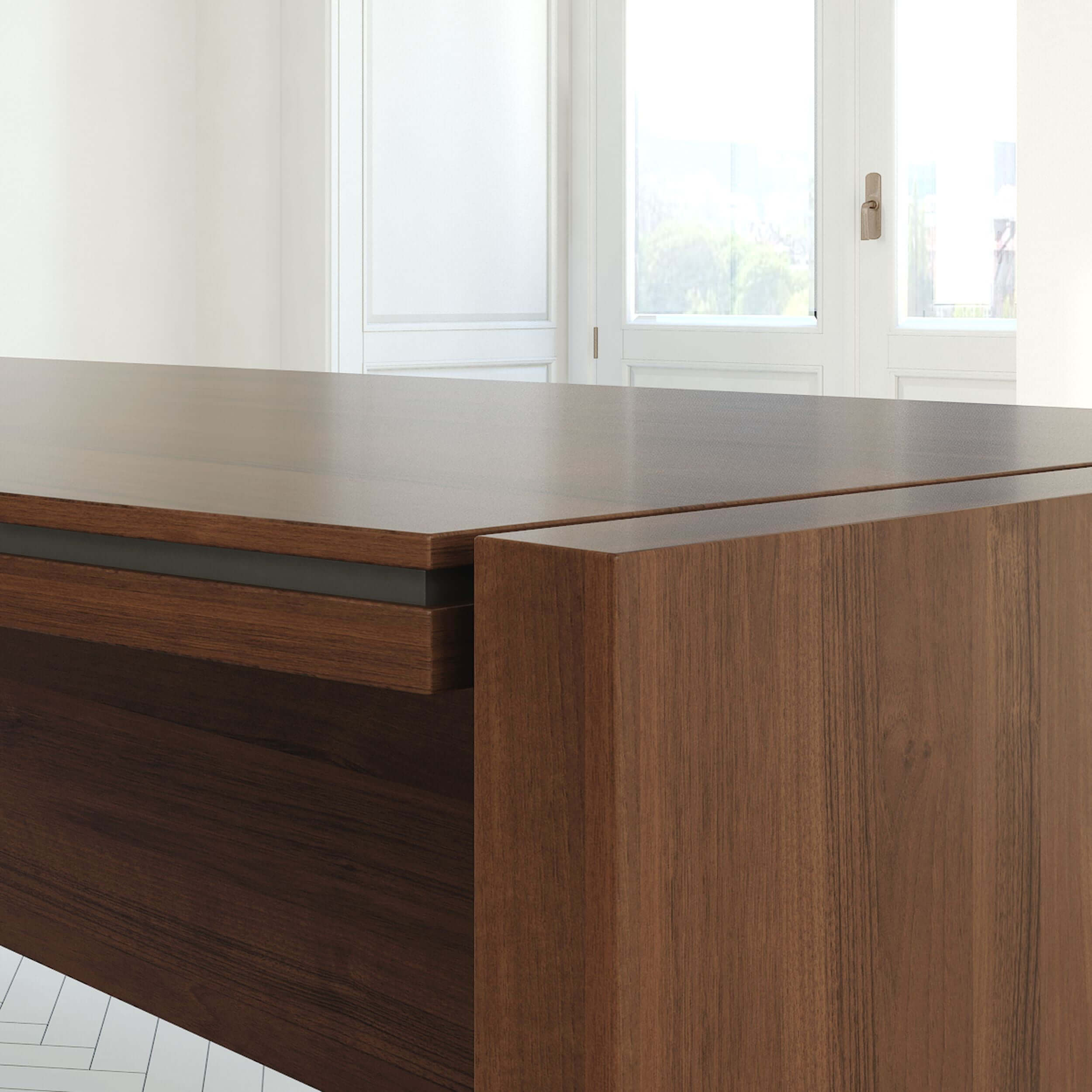 Status Office Executive Desk, W78.7" x D39.3"