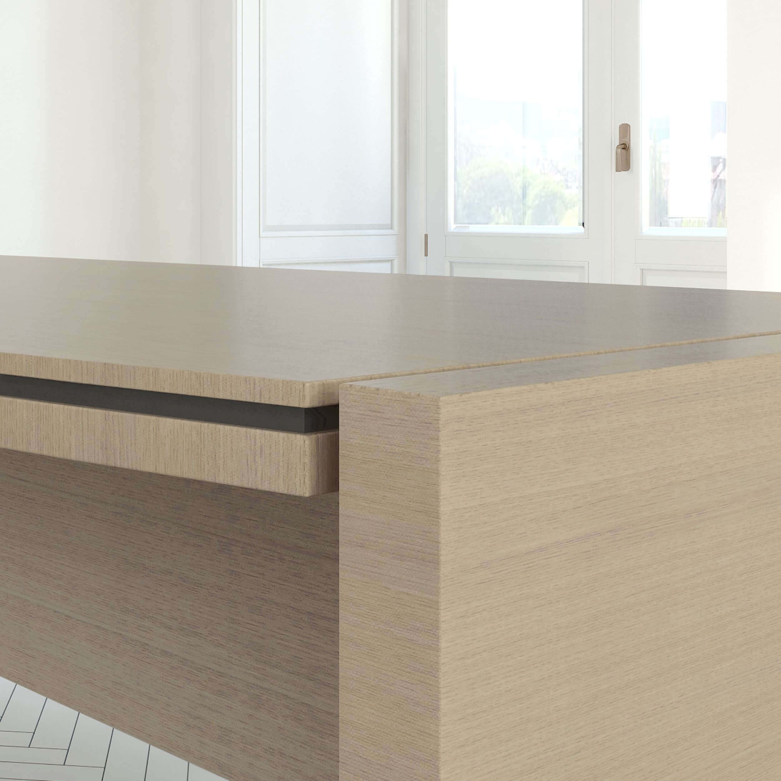Status T-Shape Executive Desk, Composition 2