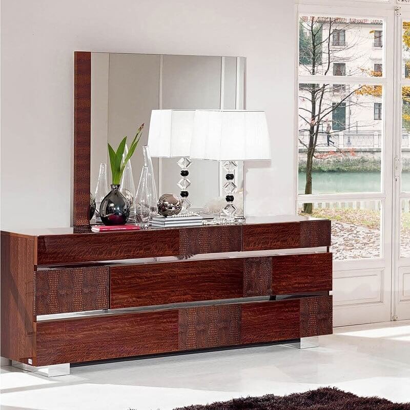 Caprice ESF Wood Veneer Mirror