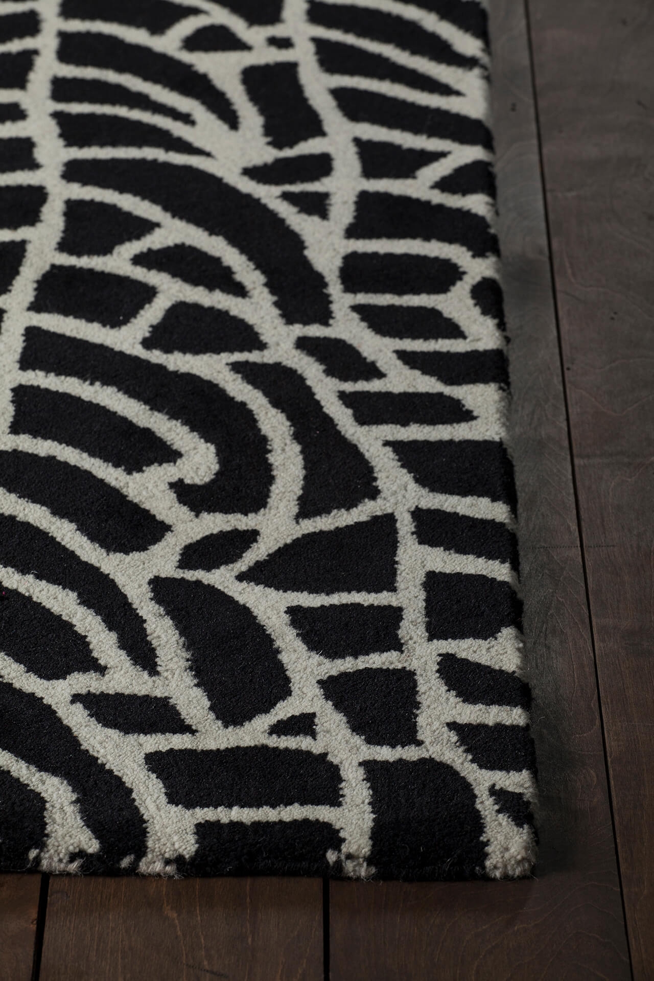 Stella Wool Rectangular Hand-tufted Rug, 5' x 7'6"