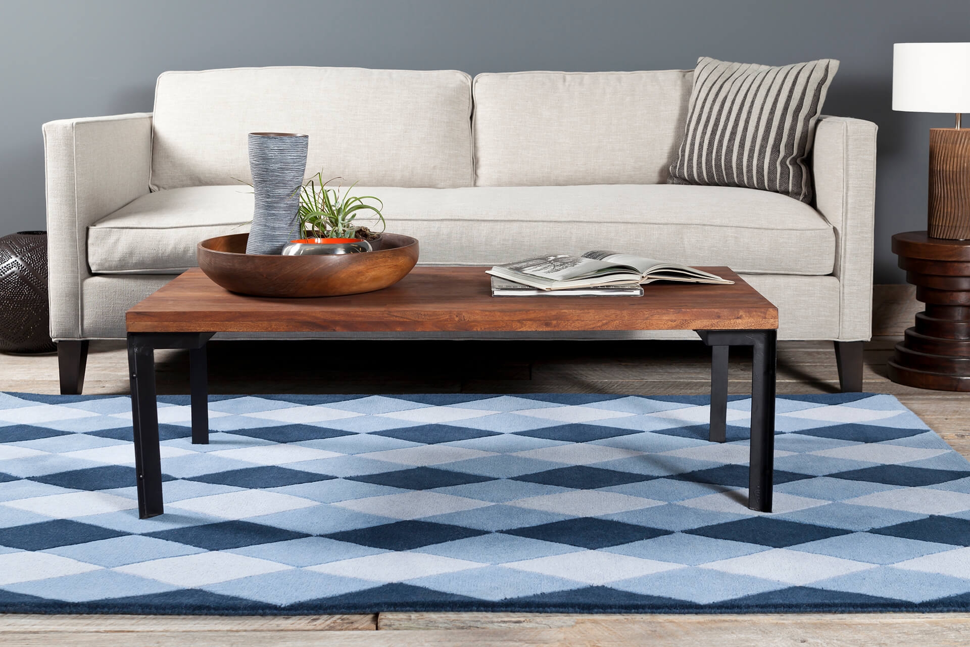 Stella Wool Rectangular Hand-tufted Rug, 5' x 7'6"