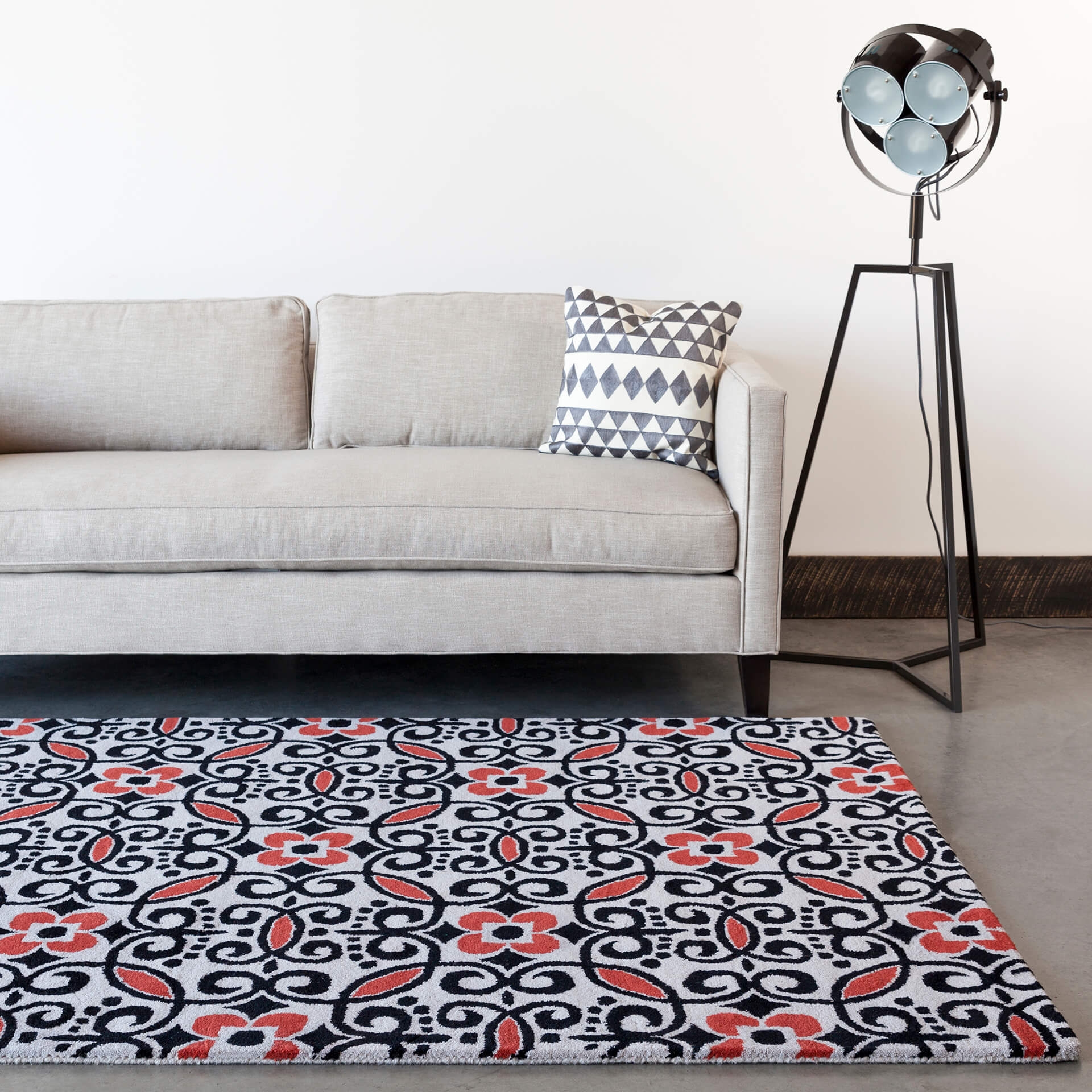 Stella Wool Rectangular Hand-tufted Rug, 8' x 10'