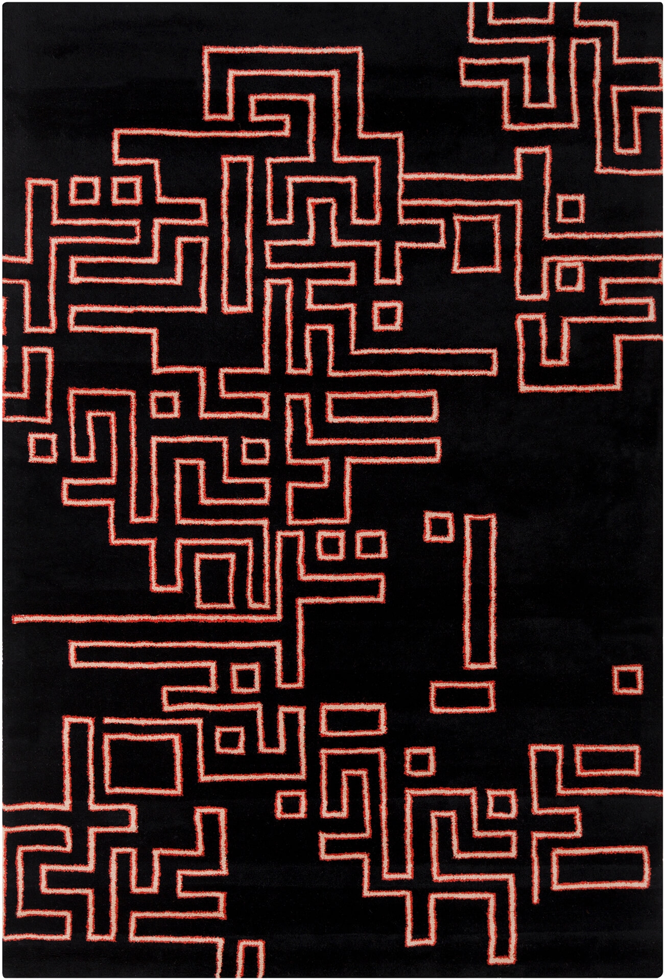 Stella Wool Rectangular Hand-tufted Rug, Composition 3