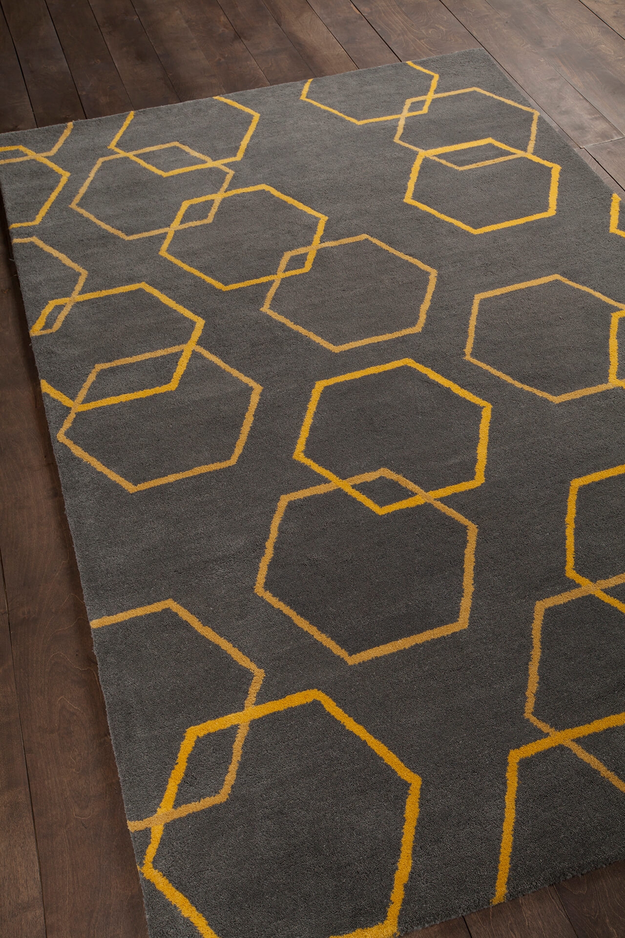 Stella Wool Rectangular Hand-tufted Rug, 5' x 7'6"