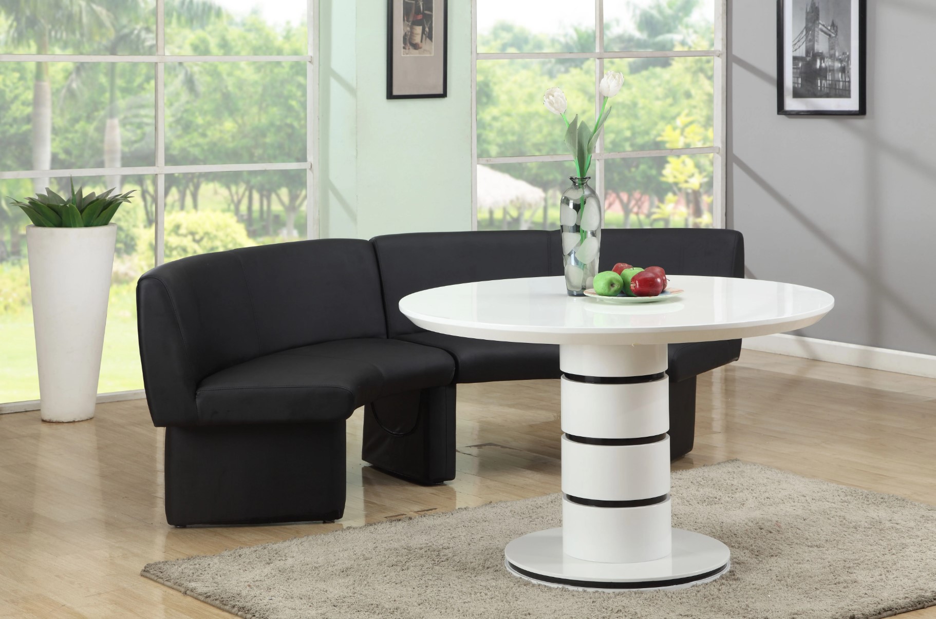 Stephanie Fully Upholstered PU Nook