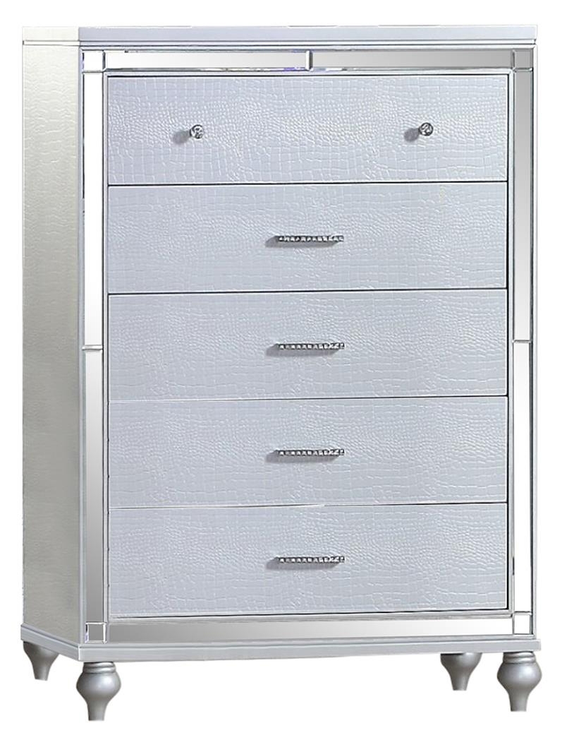 Brachium Silver Solid Wood Chest