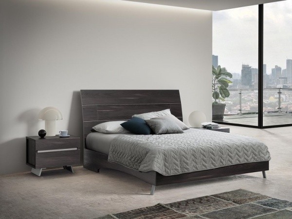 New Star ESF Wood Platform Bed, Queen Size