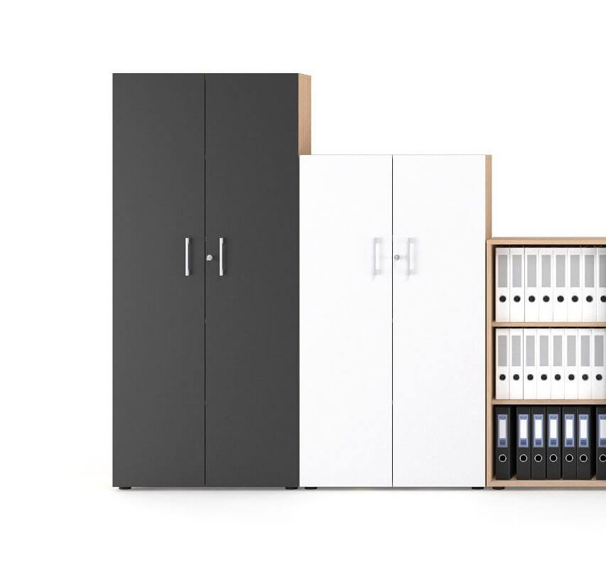Nova Basic Cabinet With 2 Doors & 4 Shelves by NARBUTAS
